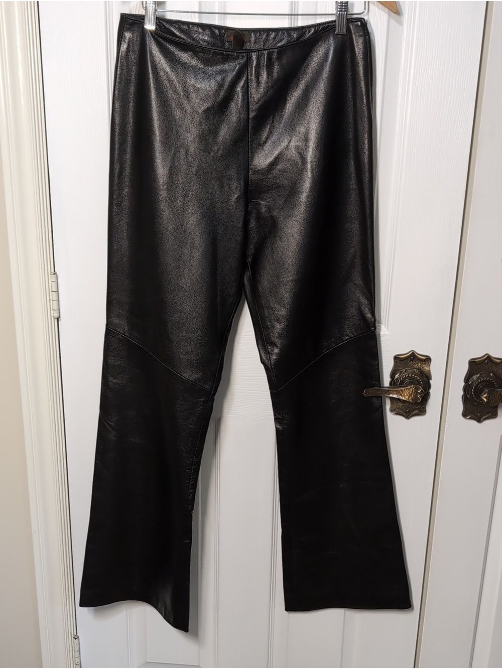 Danier Vintage Lamb Skin Leather Boot Cut Pants Size 8